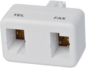 Image du produit Maxxtro Connecteur combiné téléphone/fax TT87 vers 2x TT83