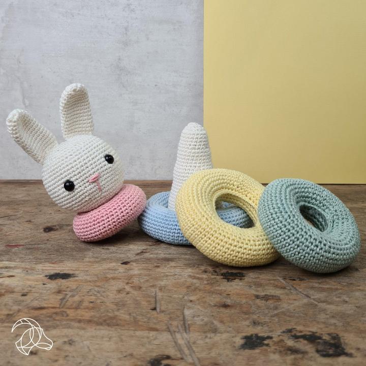Actual product image Hardicraft Rabbit Stacking Tower - Crochet Set
