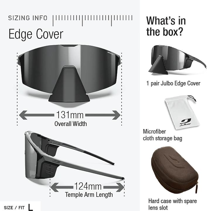 Productafbeelding Julbo Edge Cover Spectron S4 (VLT 5%) (Blauw-Zwart, Spectron 4)
