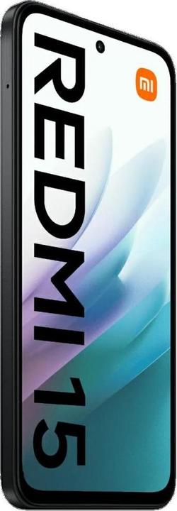 Actual product image Xiaomi Redmi 15 4G (128 GB, Midnight Black, 6.90", Hybrid Dual SIM, 4G)