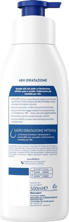 Actual product image NIVEA Rosa & Argan (Body cream, Body lotion, 500 ml)