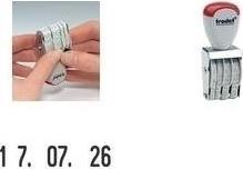 Produktbild Trodat Datumsstempel Classic 1014 Abmessung der Stempelfläche: 17 x 4 mm ( Ausführung der Drucktexte: Mo...