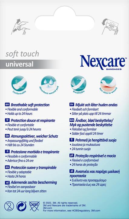 Nexcare Pflaster Soft Touch Universal 3 Grössen assortiert (20x)