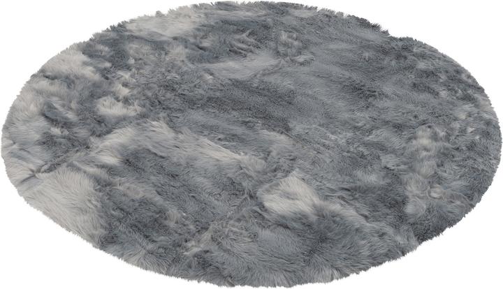 Actual product image Pergamon Luxury Super Soft Fur Rug Aspen Round Melted (Round)
