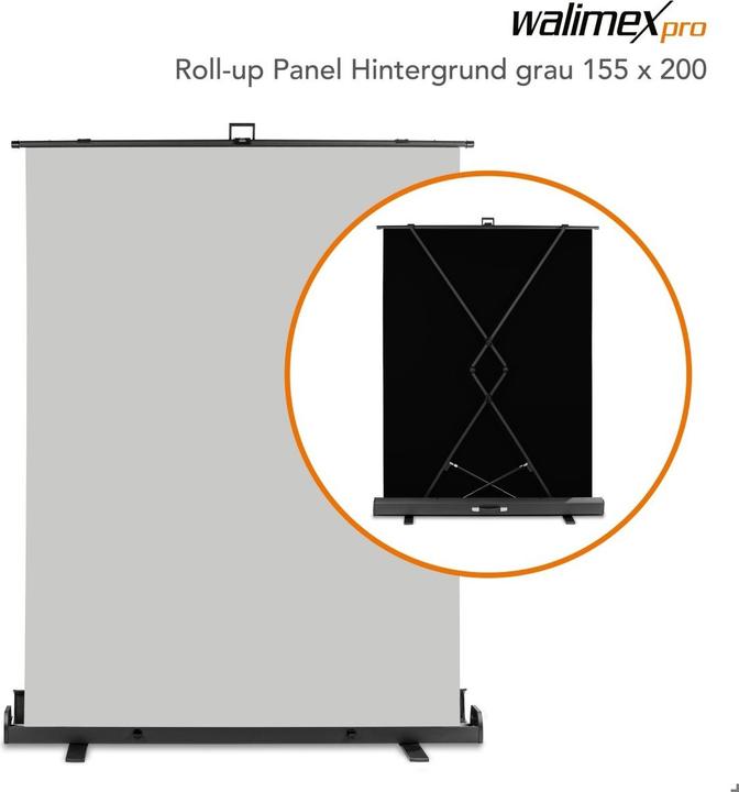Produktbild Walimex pro pro Roll-up Panel Hintergrund 155x200cm (155 cm, 200 cm)