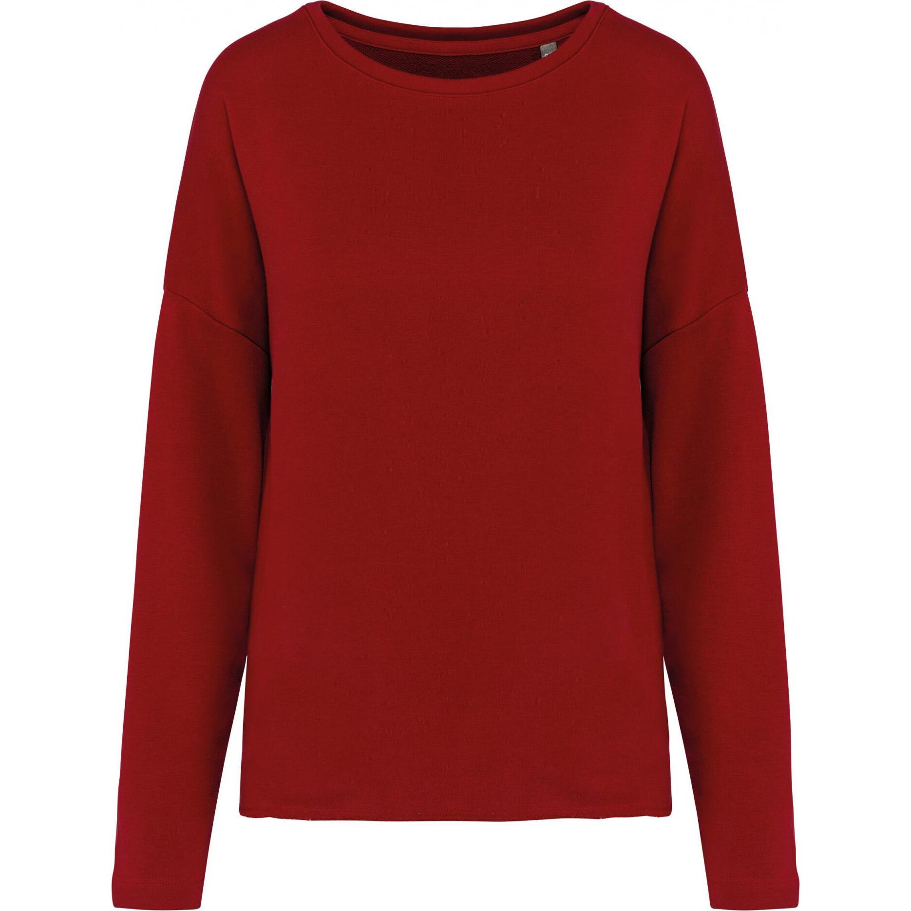 Kariban, Damen, Pullover, Loose, Rot, (M)