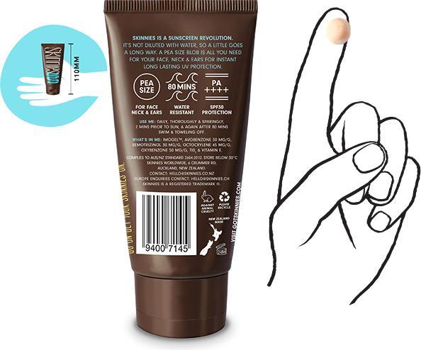 Image du produit Skinnies Gel Solaire SPF 30 (Gel solaire, SPF 30, 35 ml, 42 g)