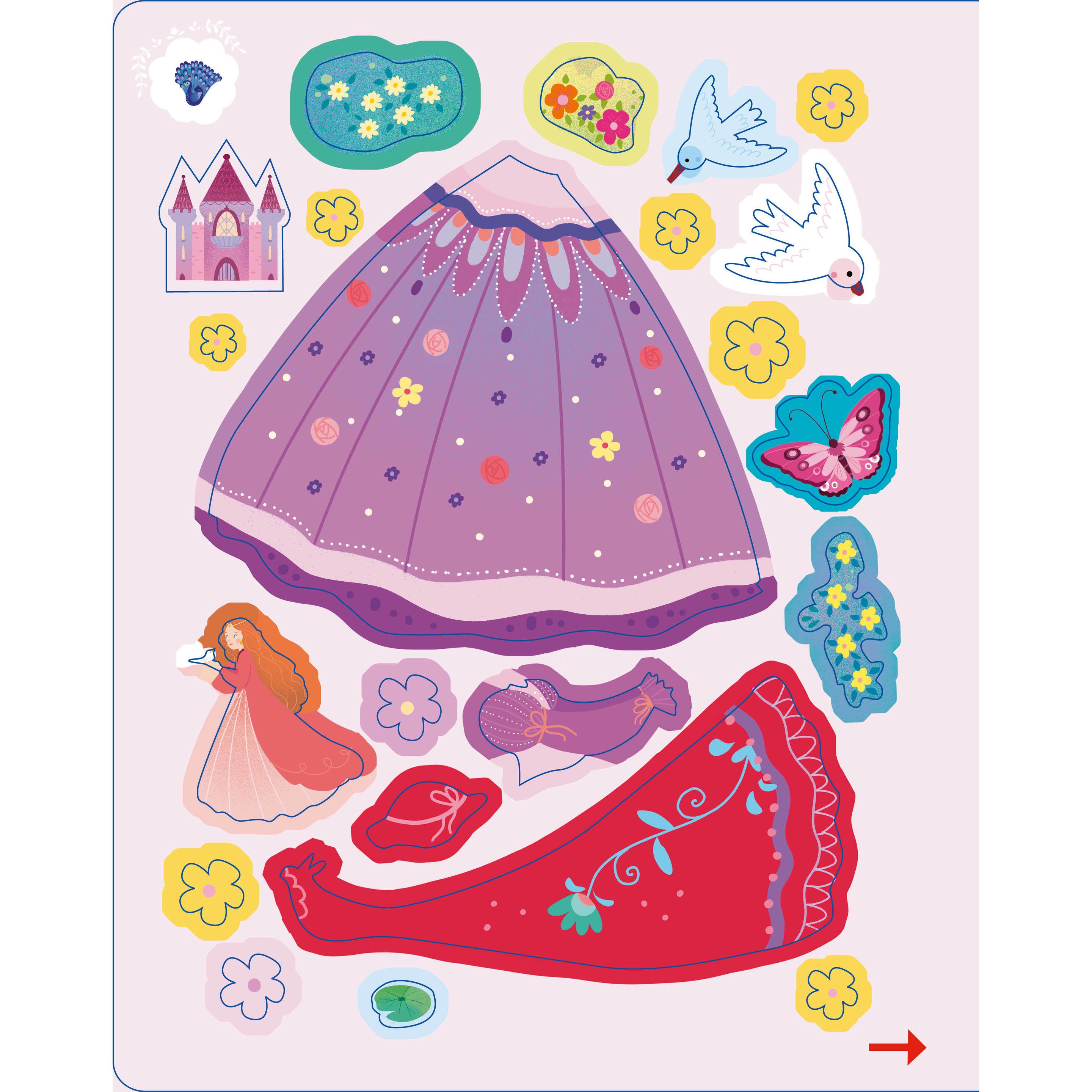 White Star, Sticker, Mein glitzerndes Stickerbuch. Prinzessinnen