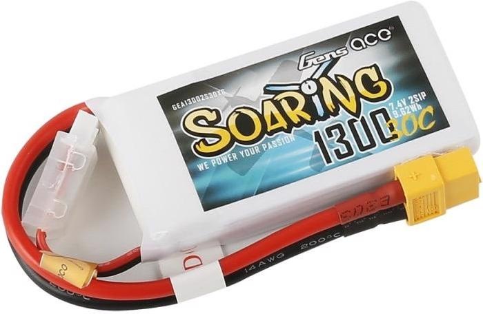 Immagine prodotto Gens Ace Batteria RC LiPo 1300 mAh 7,4 V 30 C Soaring (7.40 V, 1300 mAh)