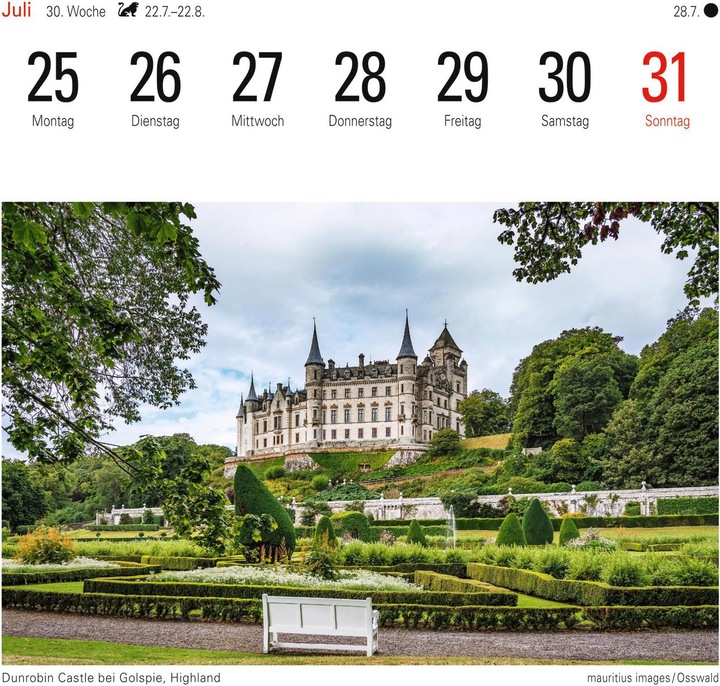Produktbild Harenberg Postkartenkalender Schottland 2022 (16 x 17.5 cm, Deutsch)