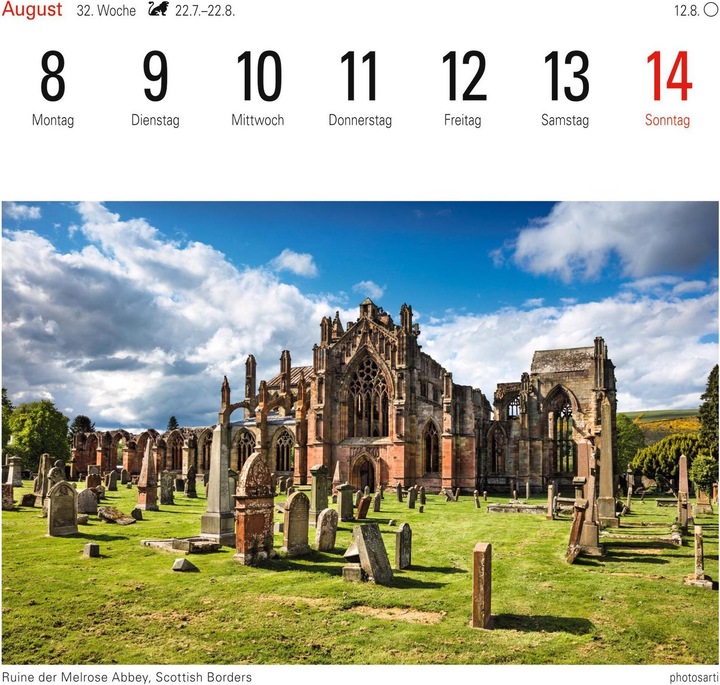 Produktbild Harenberg Postkartenkalender Schottland 2022 (16 x 17.5 cm, Deutsch)