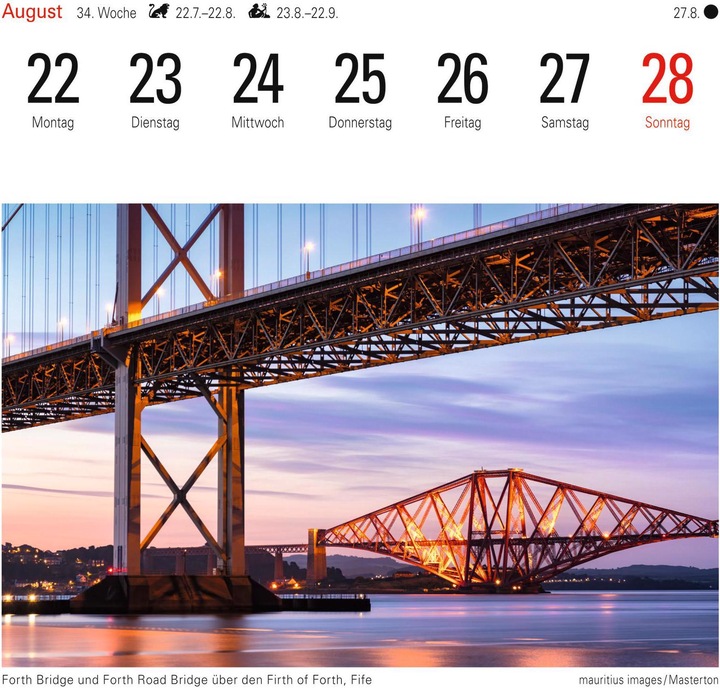 Produktbild Harenberg Postkartenkalender Schottland 2022 (16 x 17.5 cm, Deutsch)