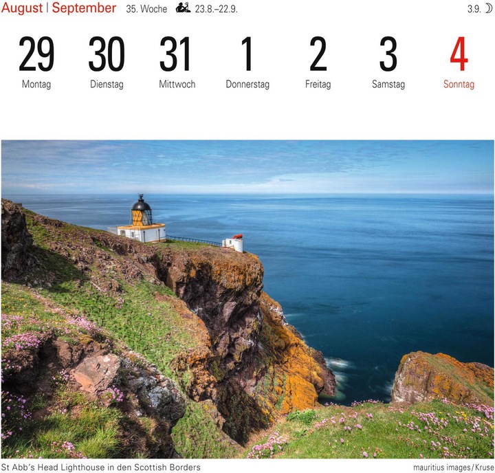 Produktbild Harenberg Postkartenkalender Schottland 2022 (16 x 17.5 cm, Deutsch)