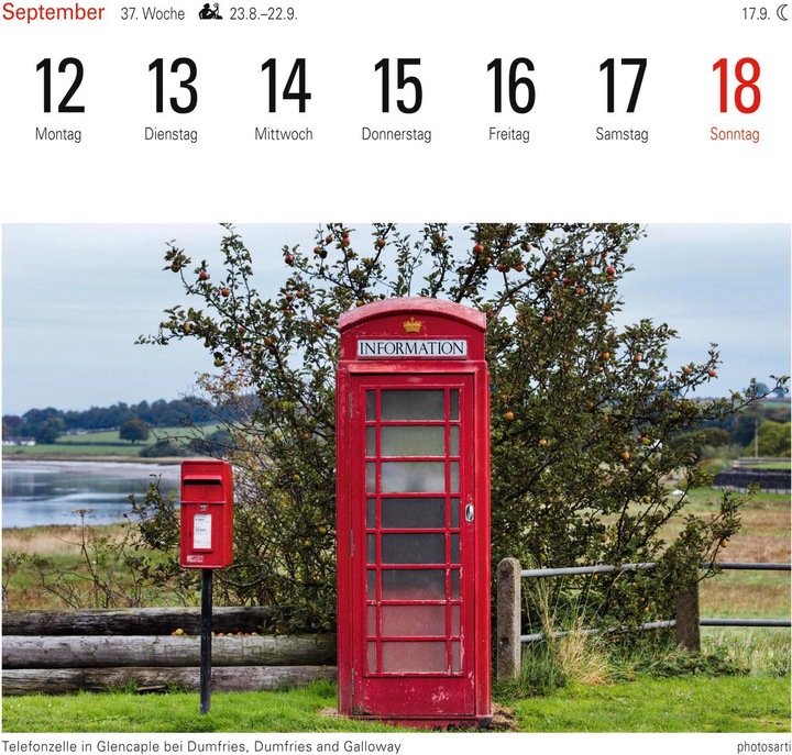 Produktbild Harenberg Postkartenkalender Schottland 2022 (16 x 17.5 cm, Deutsch)