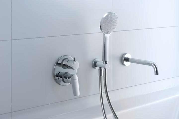 Actual product image Duravit Ready-mount set No 1 for concealed bath mixer chrome