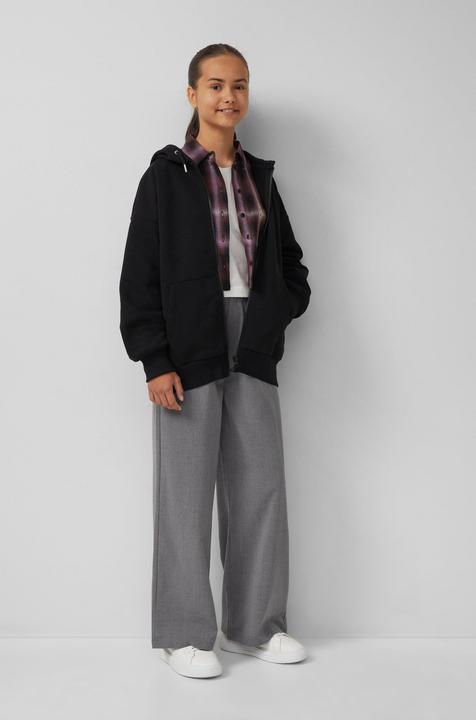 Produktbild s.Oliver Sweatshirt Jacke Oversized Sweatshirt-Jacke mit kuscheliger Innenseite