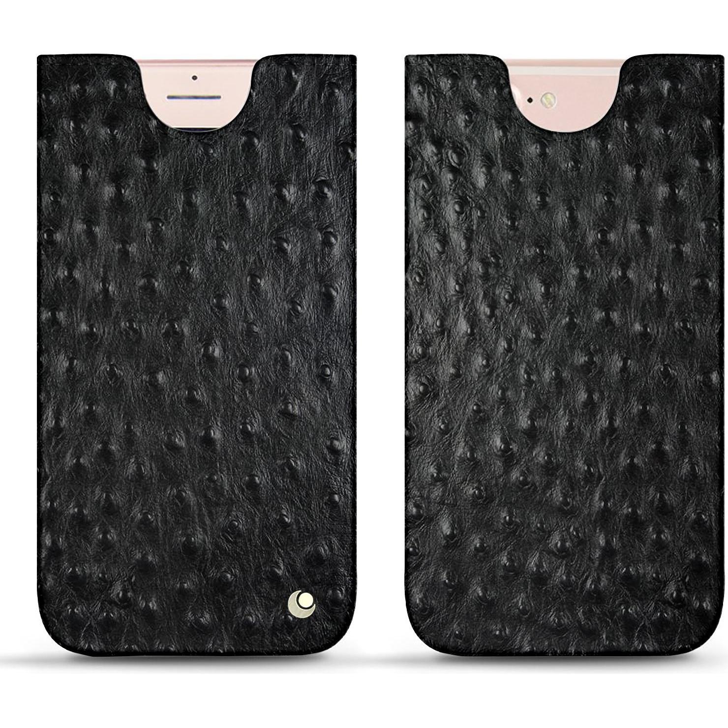 Noreve Lederschutzhülle (Apple iPhone 7 Plus), Smartphone Hülle, Schwarz