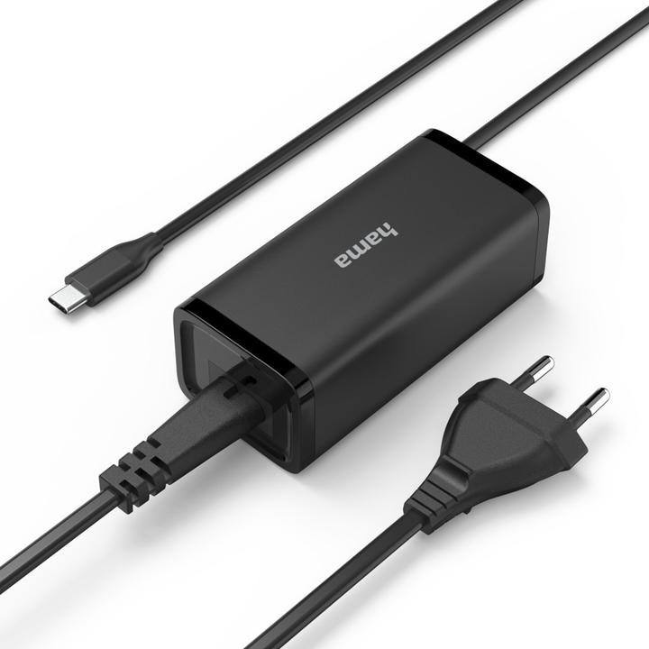 Image du produit Hama Universal-USB-C-Notebook-Netzteil, GaN, Power Delivery (PD), 5-20V/100W (100 W)