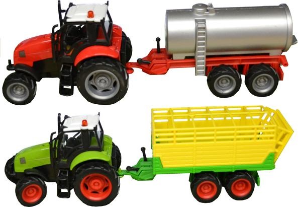 Produktbild Sombo Traktor mit Trailer Light & Sound 1:32