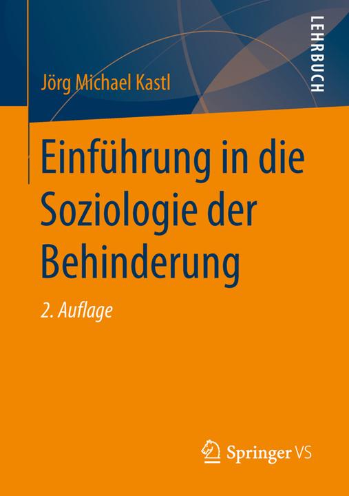 Produktbild Einführung in die Soziologie der Behinderung (Deutsch, 2016)