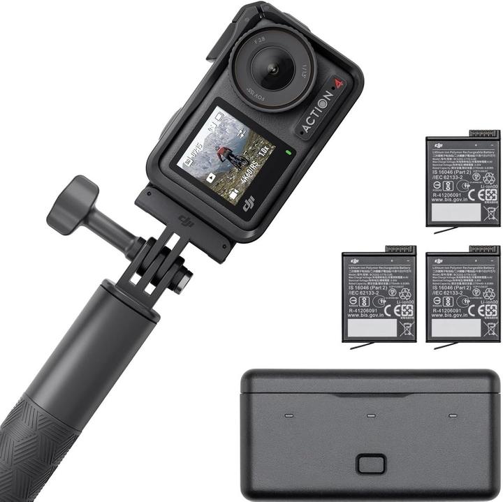 Actual product image DJI Osmo Action 4 Adventure Combo (120p, Bluetooth, Wi-Fi)