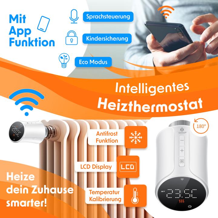 Actual product image Kesser Heizkörperthermostat mit Smart Home Steuerung