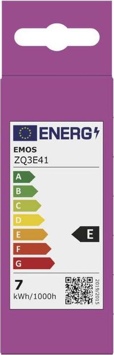 Label énergétique Emos Lampe LED Classic Candle / E14 / 6,5 W (60 W) / 806 lm / Blanc chaud (E14, 806 lm, 1 x)