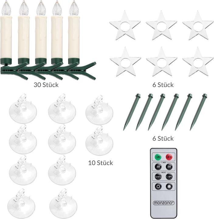 Actual product image Monzana Christmas tree candles (1 x)