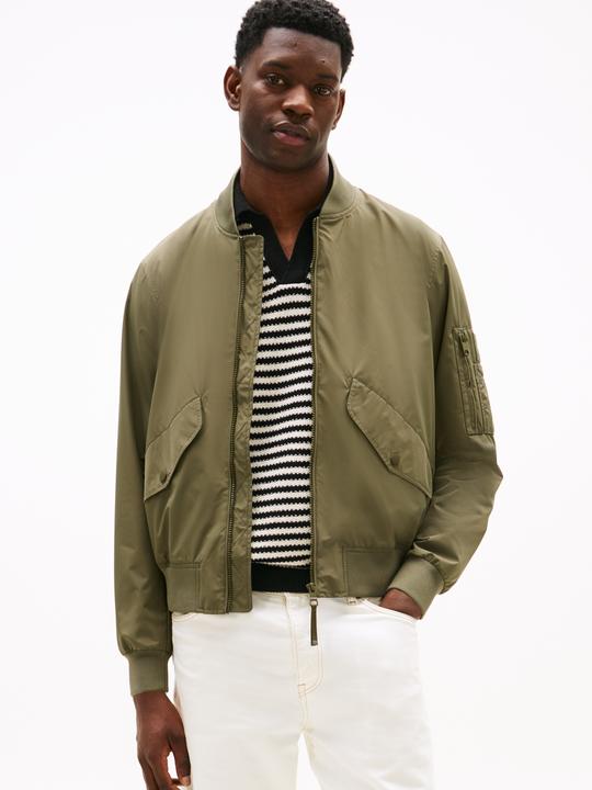 Actual product image Tommy Hilfiger Packable Bomber Jacket with Baseball Collar and Waist Pockets (S)