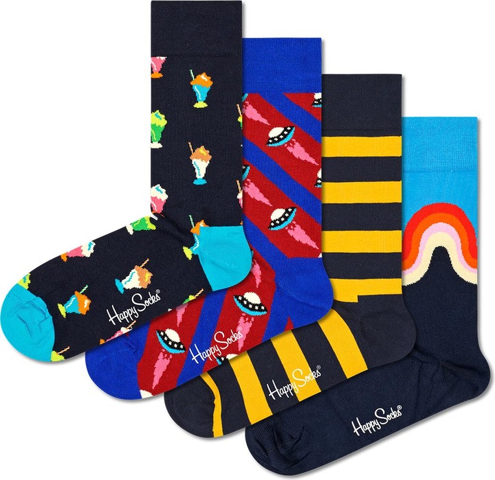 Actual product image Happy Socks Navy Gift Set (pack of 4, 41 - 46)