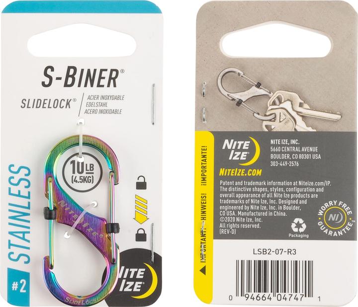 Produktbild Nite Ize S-Biner® SlideLock® #2 - Spectrum