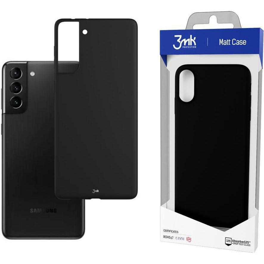 3MK Case Matt Case Samsung G996 S21 Plus 5G black (Samsung Galaxy S21+ 5G), Smartphone Hülle, Schwarz