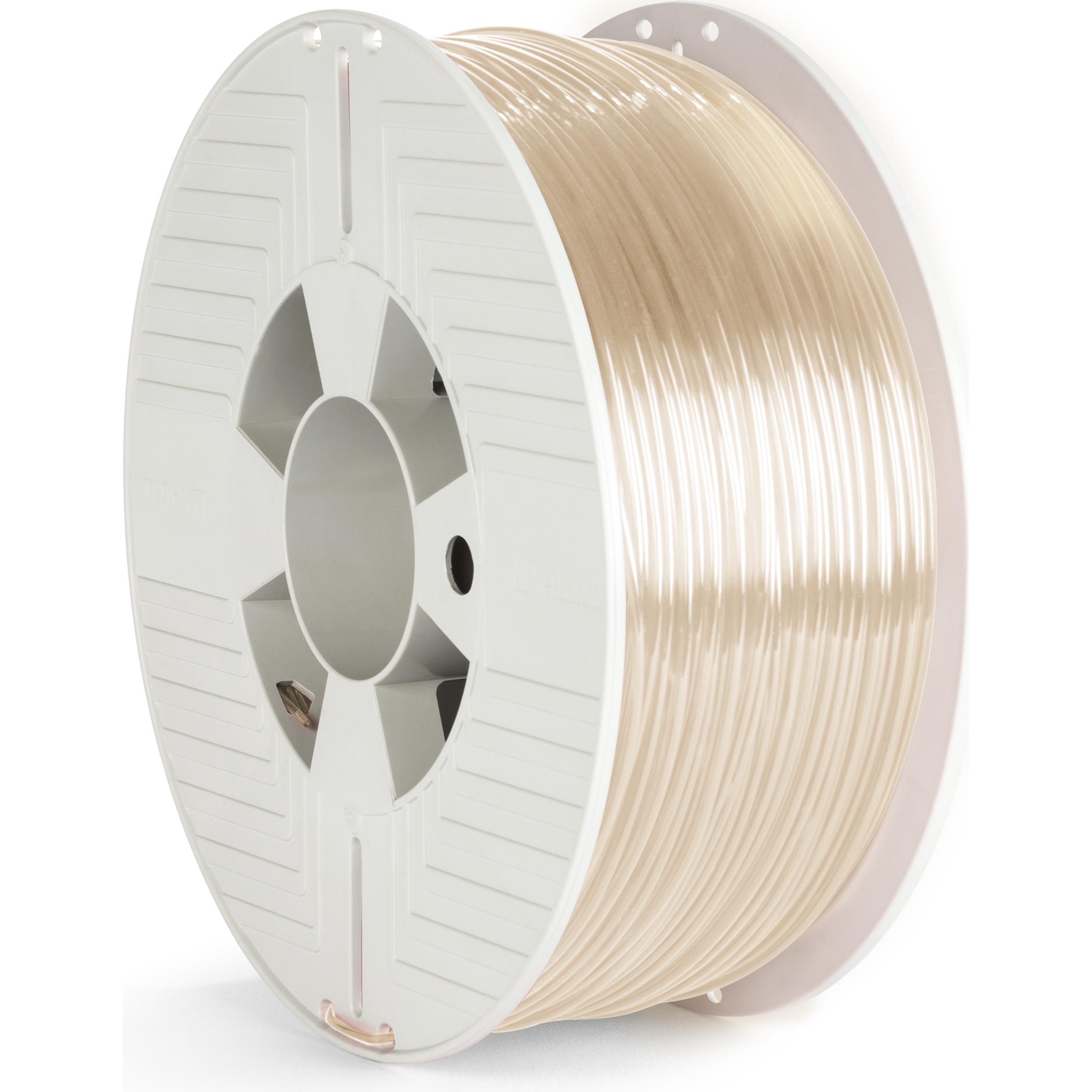 Verbatim 3D FILAMENT PET-G 2.85MM TRANS (PETG, 2.85 mm, 1000 g, Transparent), 3D Filament, Transparent