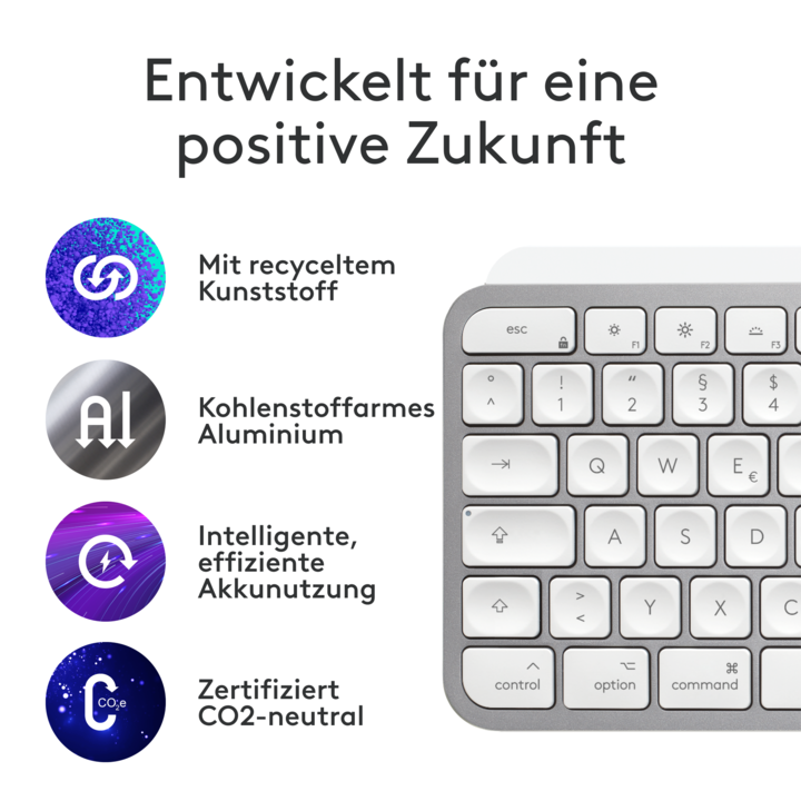 Produktbild Logitech MX Keys S for Mac (DE, Kabellos)