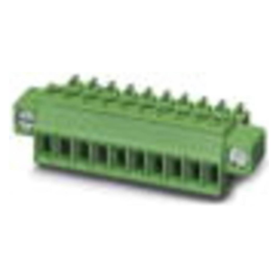 Phoenix Contact Contactdoosbehuizing kabel MC Aantal polen Totaal 2 Afstand: 3,5 mm 1805410 50 stuks., Kabels + Stekkers, Groen