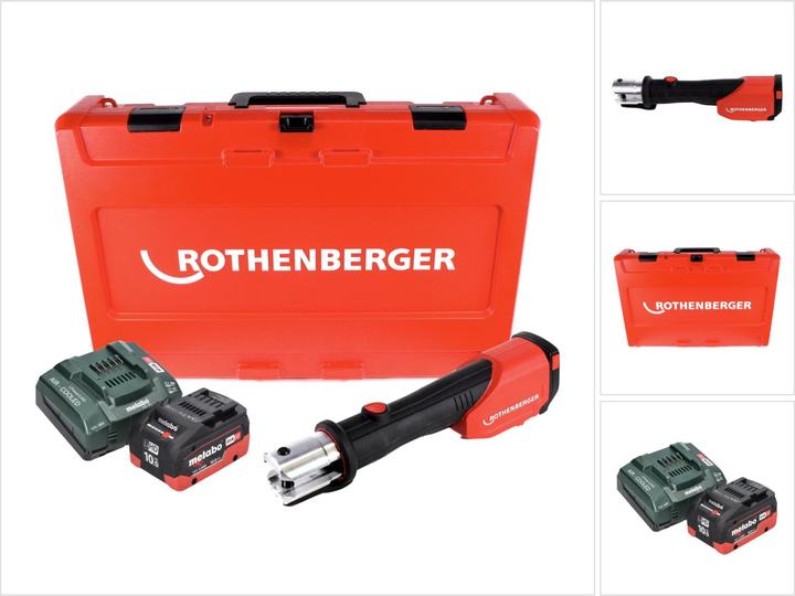 Rothenberger ROMAX 4000 battery press machine 18 V electrohydraulic + 1x battery 10,0 Ah CAS +