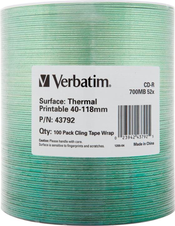 Verbatim CD-R 700MB Therma Printable 100 (100 x)