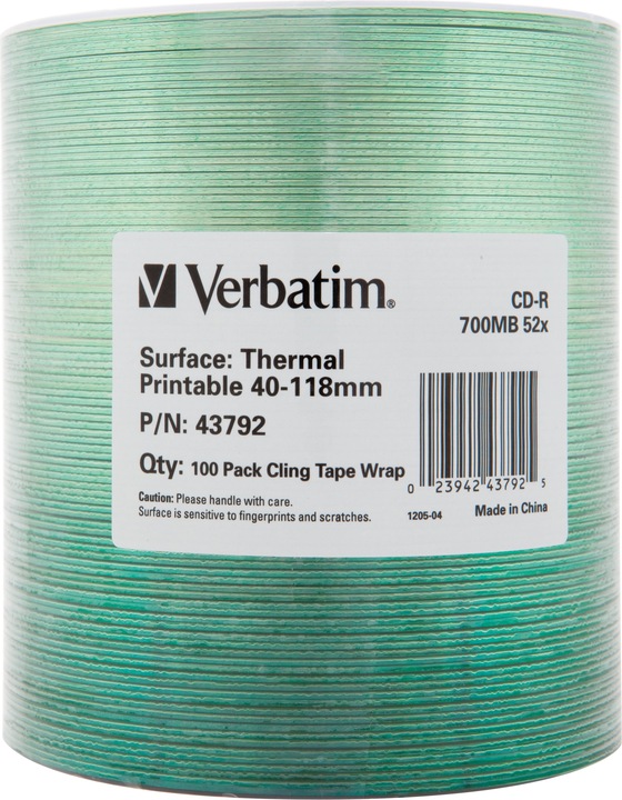 Verbatim CD-R 700MB Therma Printable 100 (100 x)