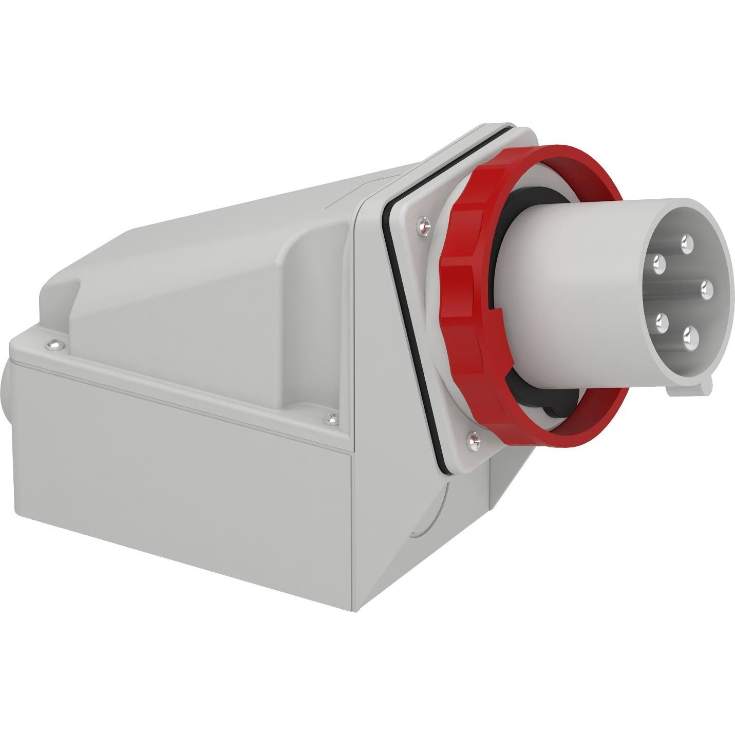 Schneider Electric, Netzstecker + Netzkupplung, SE 81583 WandgerÃ¤testecker Ip67 63A 400V 5P