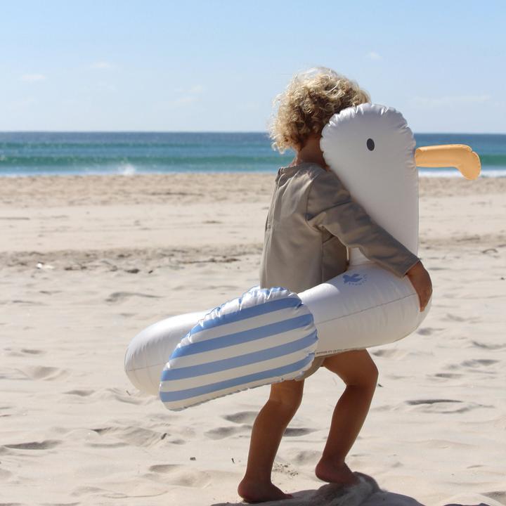 Actual product image Sunnylife Kinder Schwimmring Sid die Möve Blue Stripe