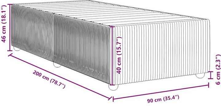 Actual product image VidaXL Lanita (90 x 200 cm)