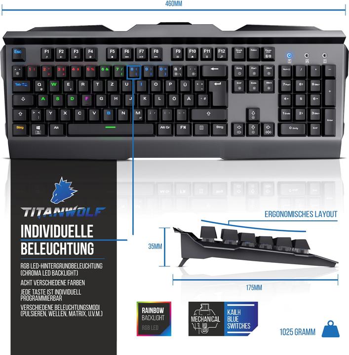 Produktbild Titanwolf Pro Bundle (DE, Kabelgebunden)
