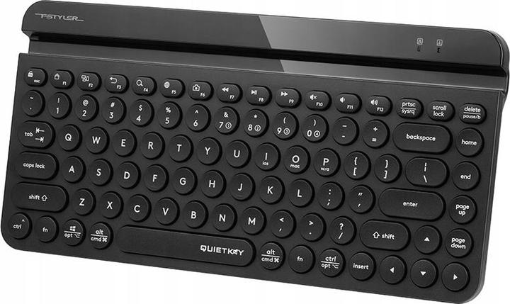 Actual product image A4Tech Wireless Keyboard FSTYLER FBK30 Black 2.4GHz+BT (Silent) (US, Wireless)