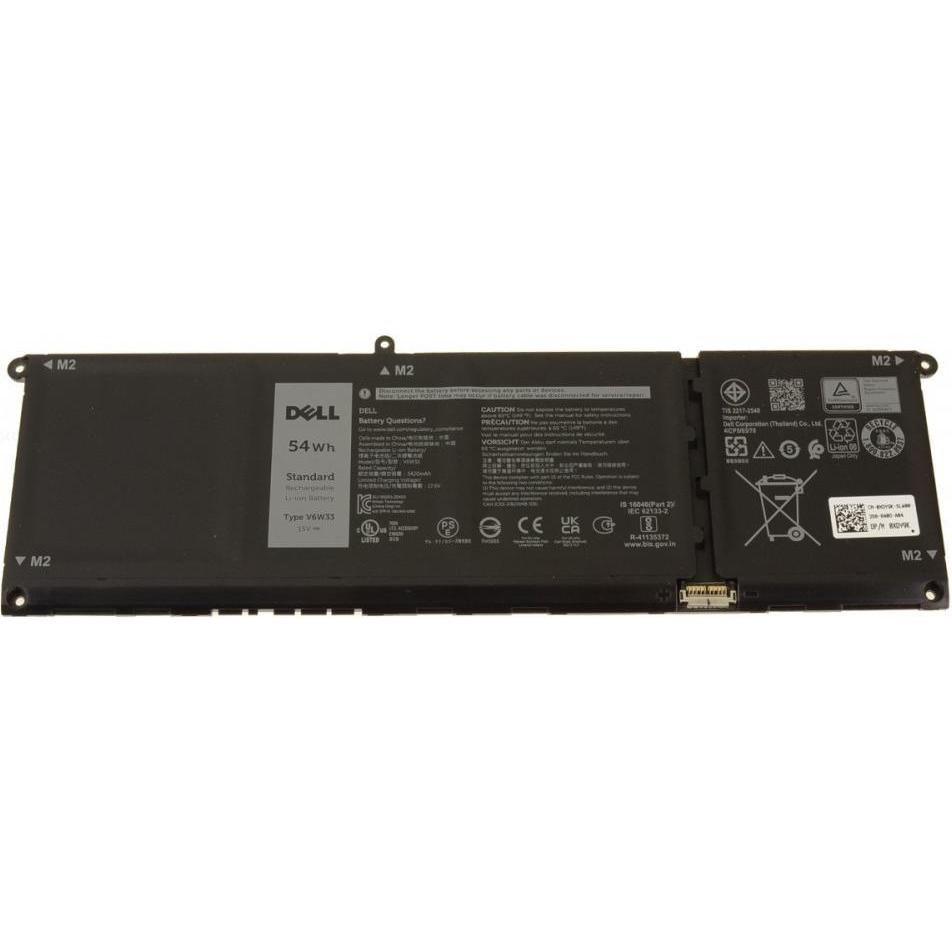 Dell BTRY,PRI,54WHR,4C,LITH,SWD (4 Zellen), Notebook Akku