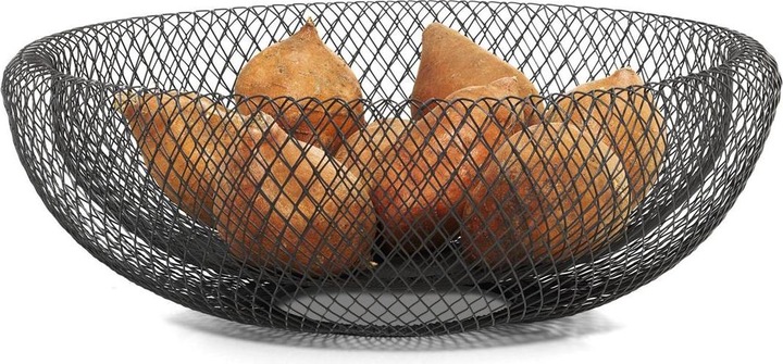 Produktbild Philippi Fruitschaal | Prachtige eyecatcher | Mesh Schaal XL | | Poedercoating staal (40 x 14 cm)
