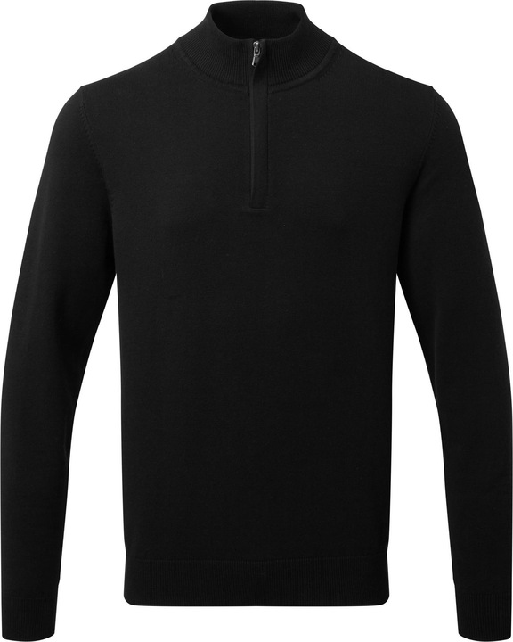 Actual product image Asquith & Fox Mens Cotton Blend Zip Sweatshirt (S)