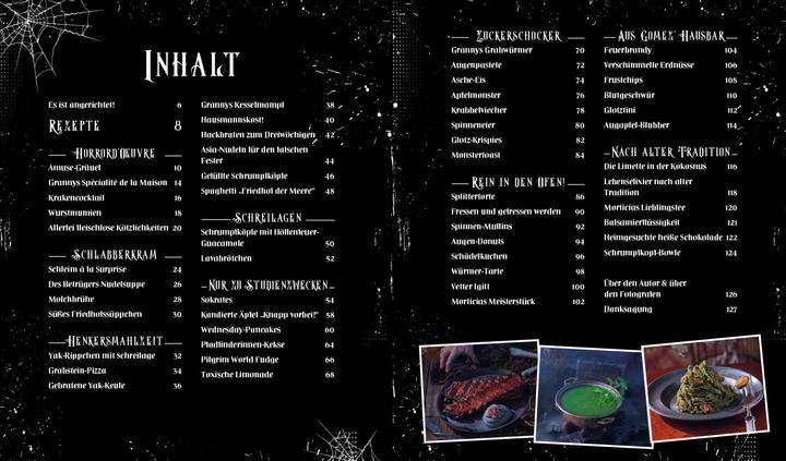 Produktbild Das inoffizielle Kochbuch für Wednesday-Fans (Deutsch, Tom Grimm, 2023)
