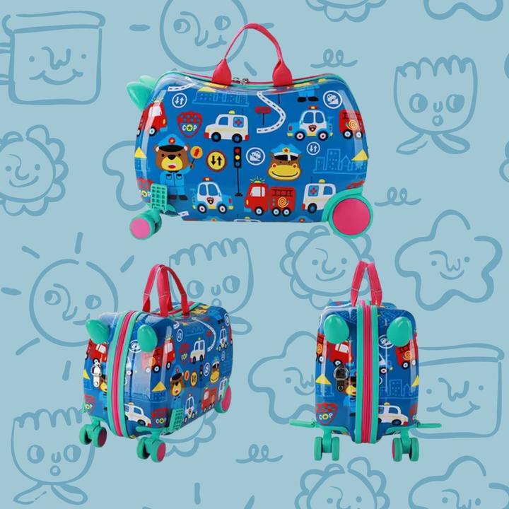 Immagine prodotto Hermex Kinderkoffer Hartschalenkoffer Reisegepäck Kindertrolley Koffer (18 l)