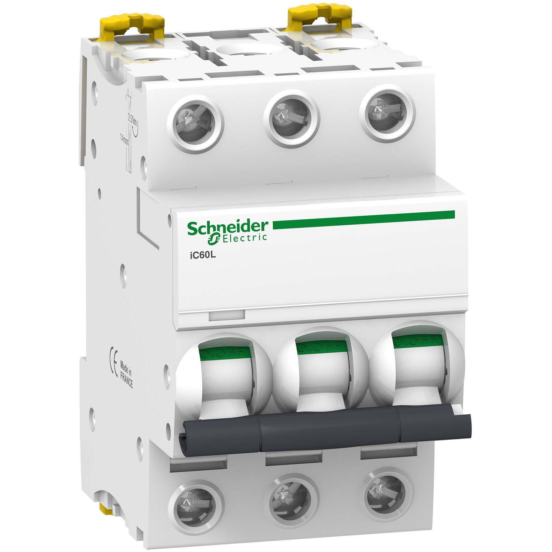 4x Schneider Electric, Schutzschalter, LSSchalter iC60L 3p