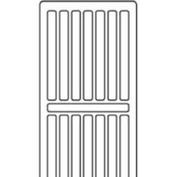 Stelrad radiator toprist 700mm - Til C4 og C6 radiator, type 22, hvid RAL 9016, Heizkörper